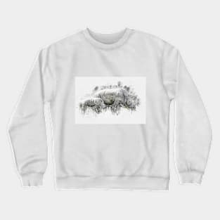 Rhinoceros Animal Wild Forest Jungle Nature Rhino Wildlife Crewneck Sweatshirt